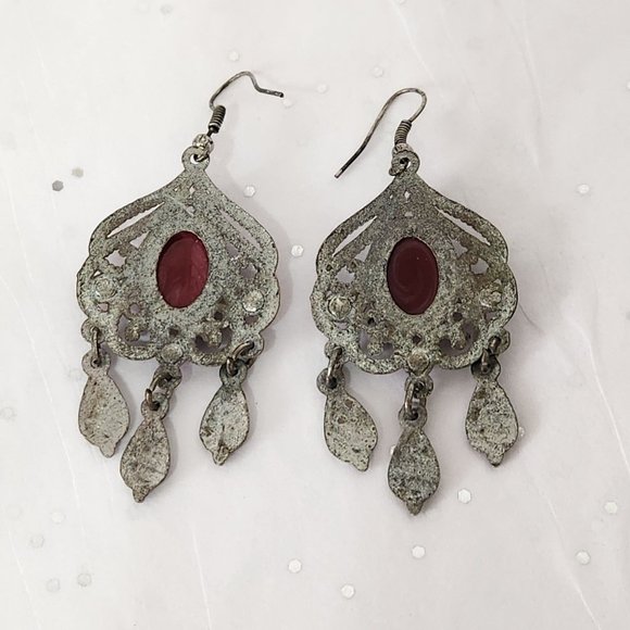 Chandelier Earrings "Vintage Bohemian" - Picture 4 of 6
